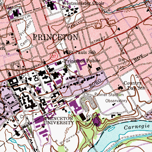 Topographic Map of Tiger Inn, NJ