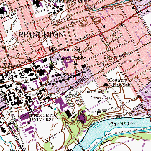 Topographic Map of Charter Club, NJ