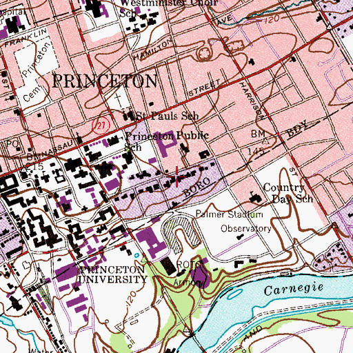Topographic Map of Cloister Inn, NJ