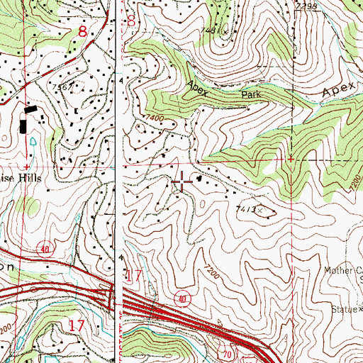 Topographic Map of Morton Heliport, CO