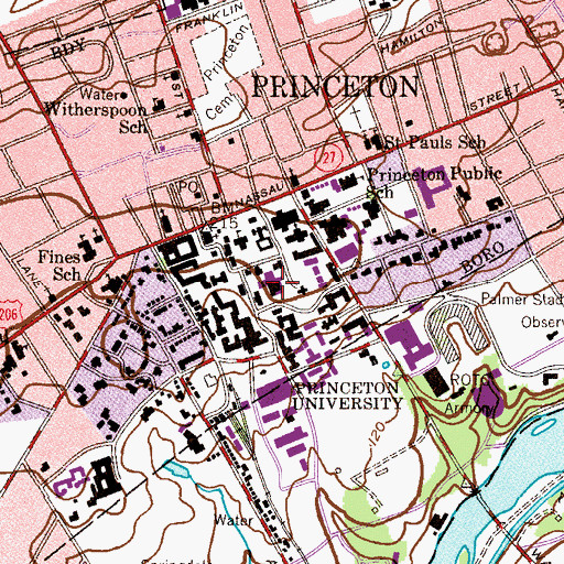 Topographic Map of McCormick Hall, NJ