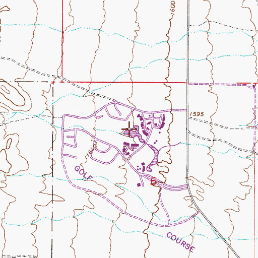 Topographic Map of Rio Verde Estates, AZ