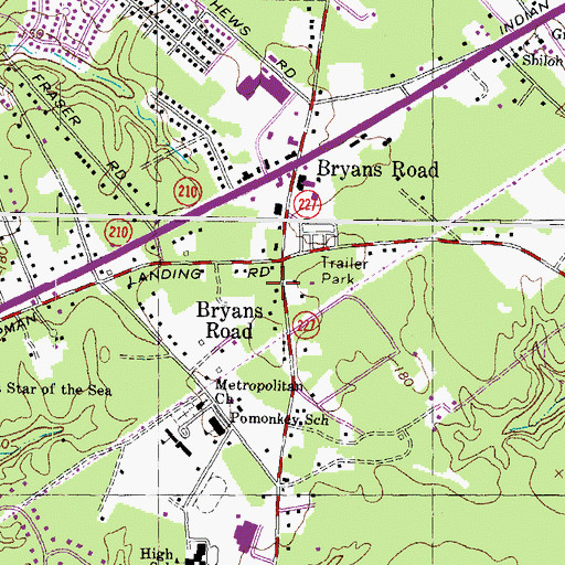 Topographic Map of Civista Health Center, MD