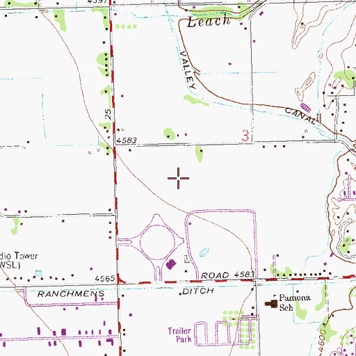 Topographic Map of Mountain Bell Heliport, CO
