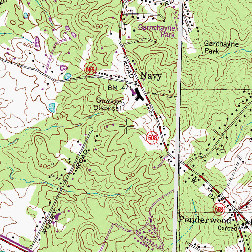 Topographic Map of Fair Oaks Hospital Child Care Center, VA