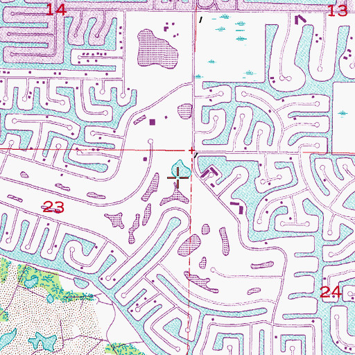 Topographic Map of Saint Andrews South Golf Club, FL