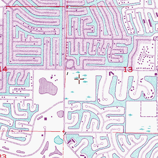 Topographic Map of Punta Gorda Nature Park, FL
