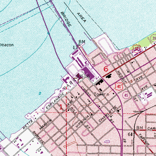 Topographic Map of Florida Adventure Museum, FL