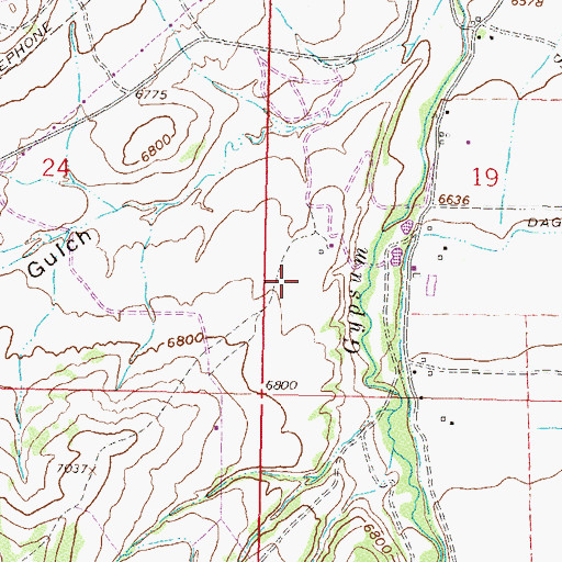 Topographic Map of Gypsum Creek Ranch Airport, CO