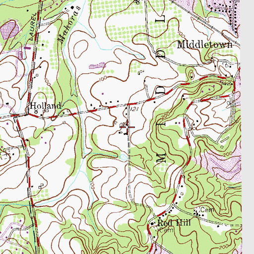 Topographic Map of Indian River Farm (historical), NJ