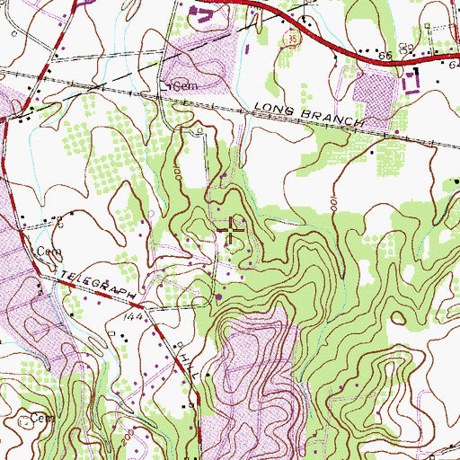 Topographic Map of Sunkist Farm (historical), NJ