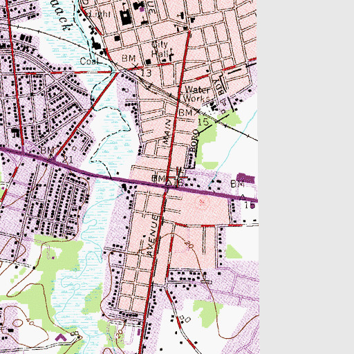 Topographic Map of Tiltons Corners, NJ