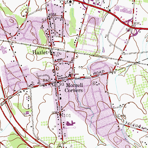 Topographic Map of Maranatha Christian Academy, NJ