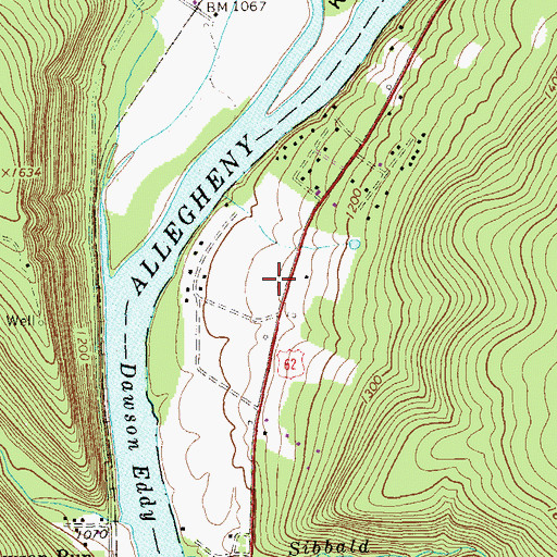 Topographic Map of West Forest Junior Senior High School, PA