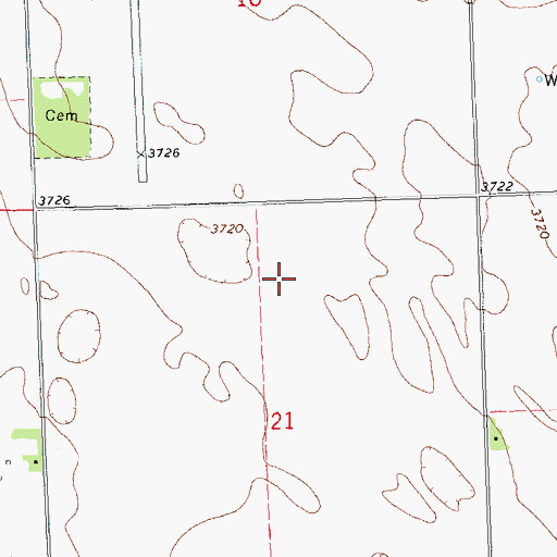 Topographic Map of Holyoke Airport, CO