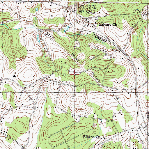 Topographic Map of New Life Independent Baptist Church, SC