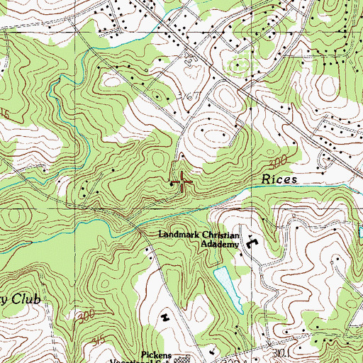 Topographic Map of Free Wesleyan Church, SC