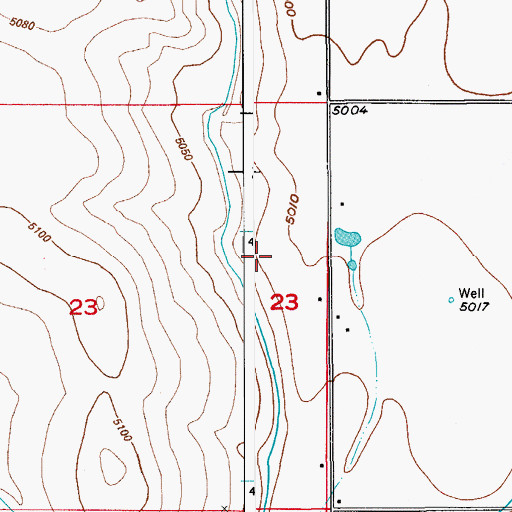 Topographic Map of Lindys Airpark (historical), CO