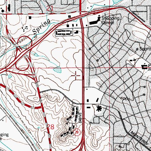 Topographic Map of The New Horizons School, CO