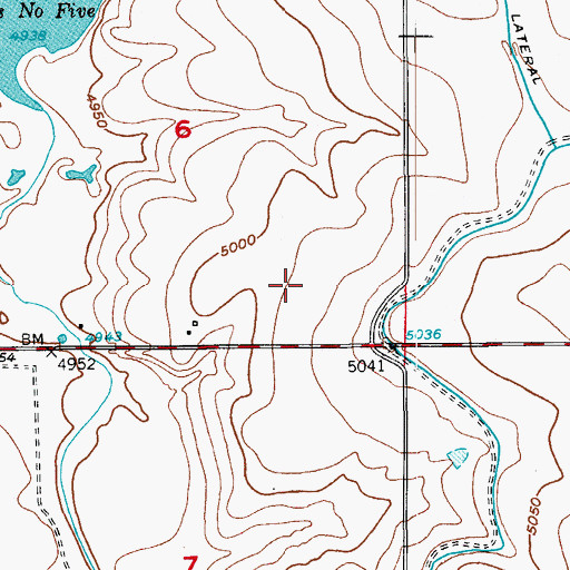 Topographic Map of Hayes Airport (historical), CO