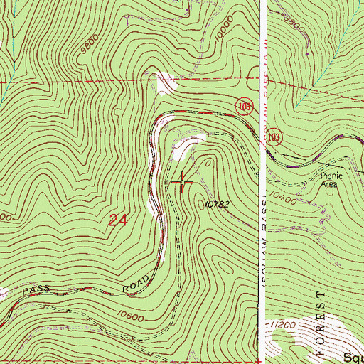 Topographic Map of Arapahoe Heliport, CO