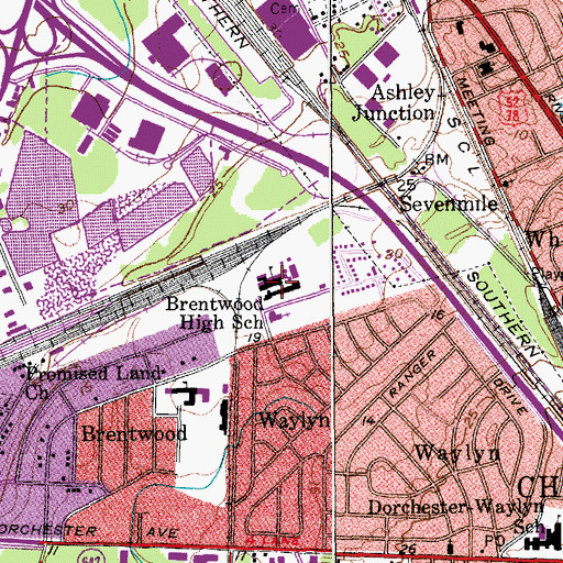 Topographic Map of Garrett Academy, SC