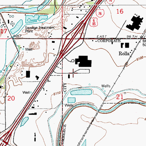Topographic Map of Public Service Company/MDC Heliport, CO