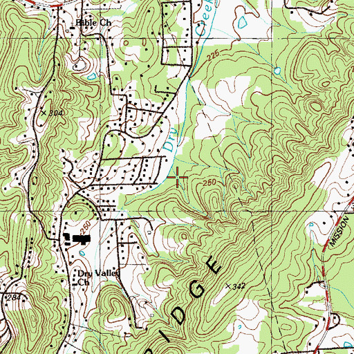 Topographic Map of Ellis Family Cemetery, GA