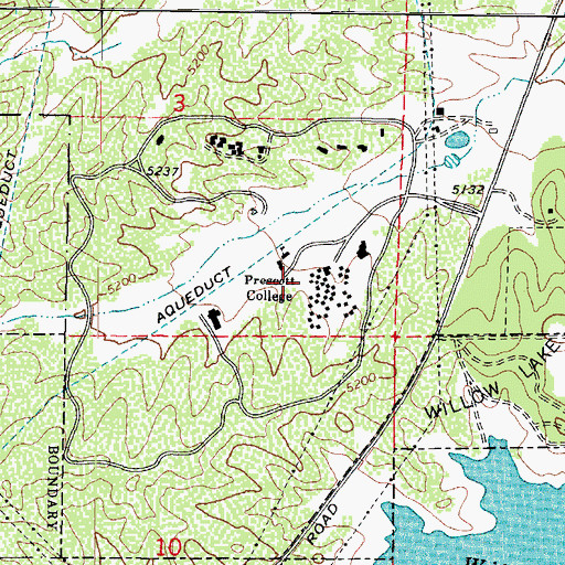 Topographic Map of Embry-Riddle Aeronautical University, AZ