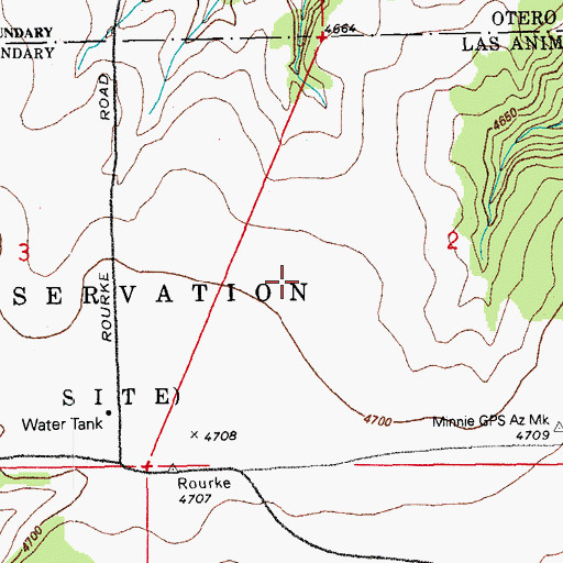 Topographic Map of Wine Glass International Airport, CO