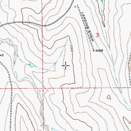 Topographic Map of Frasier Ranch Airport (historical), CO