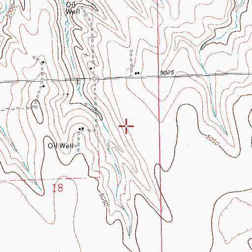 Topographic Map of Decker Farms Airport (historical), CO