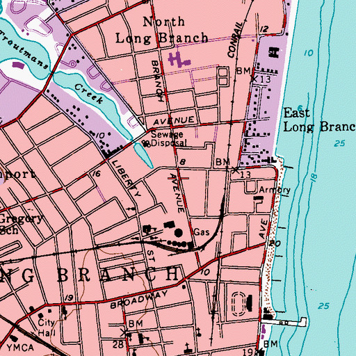 Topographic Map of Jerry Morgan Park, NJ