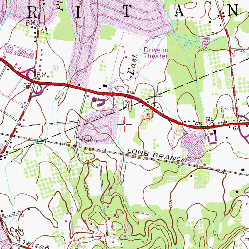 Topographic Map of Labbe Park, NJ