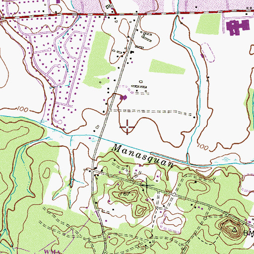 Topographic Map of Liberty Oak Park, NJ