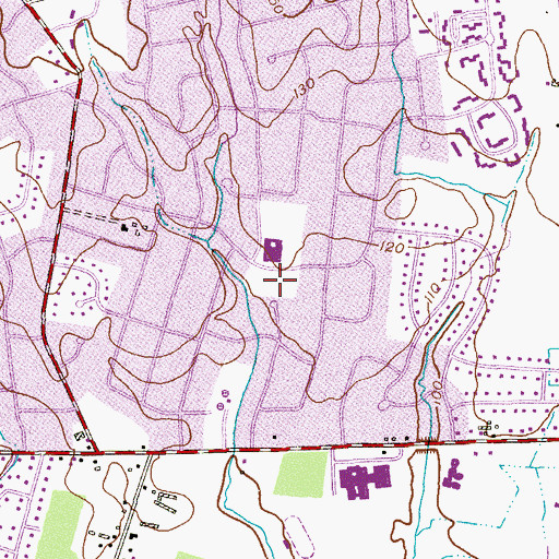 Topographic Map of Stonehurst Park, NJ