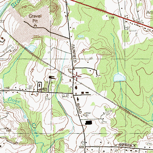 Topographic Map of Fairfield Station (historical), NJ