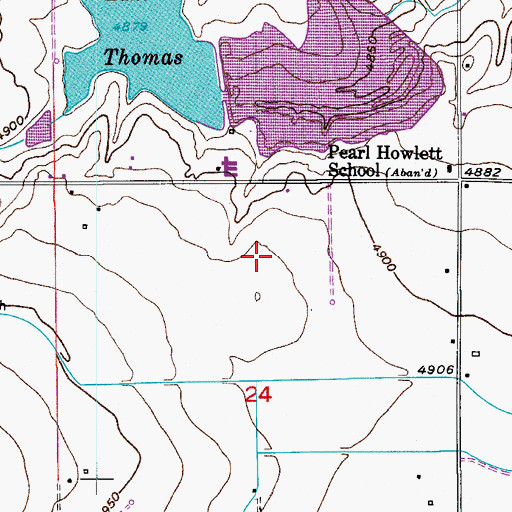 Topographic Map of Carrera Airpark (historical), CO