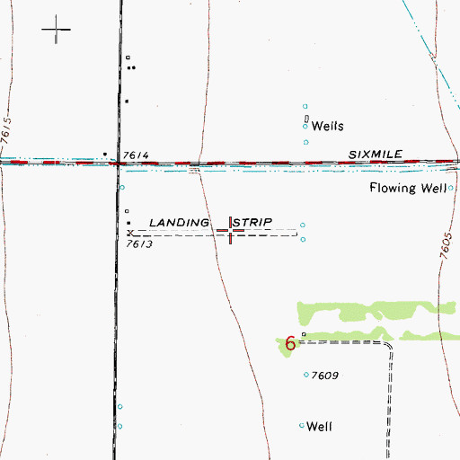 Topographic Map of Van Treese Airport, CO