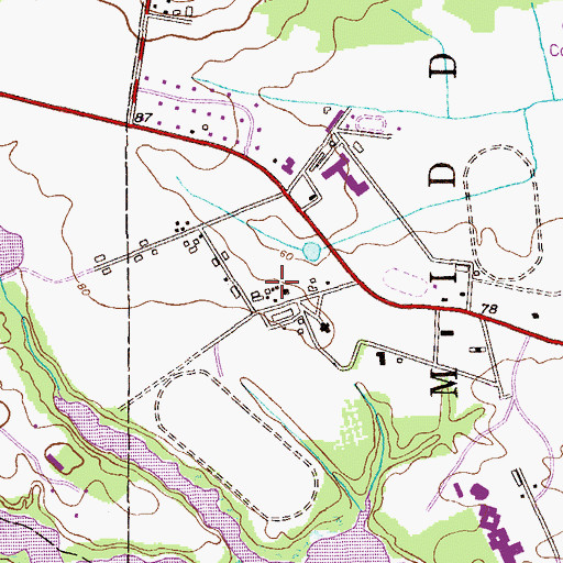 Topographic Map of Brookdale Farm (historical), NJ