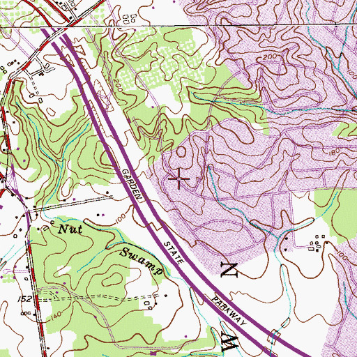 Topographic Map of Hillside Farm (historical), NJ