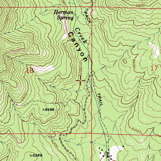 Topographic Map of See Canyon Trailhead, AZ