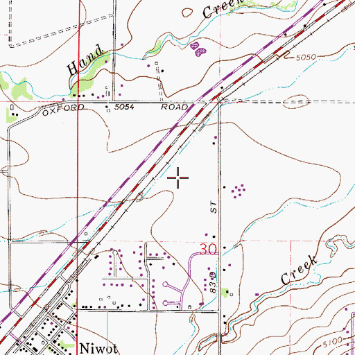 Topographic Map of Anderson Heliport, CO