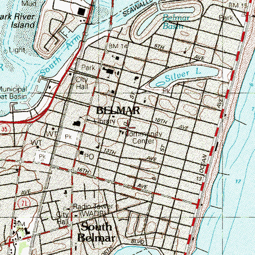 Topographic Map of Congregation Sons of Israel, NJ