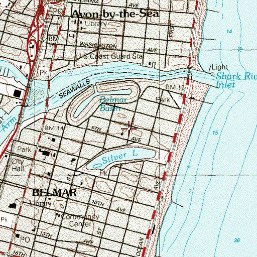 Topographic Map of Fifth Avenue Chapel, NJ