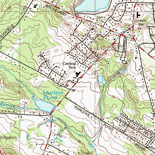 Topographic Map of Saint Michael's Episcopal Church, NJ
