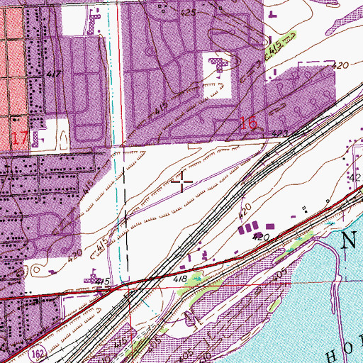 Topographic Map of Saint John United Church of Christ, IL