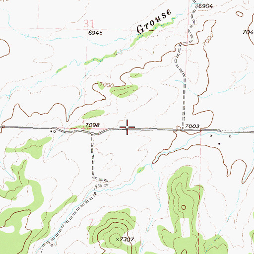 Topographic Map of Pleasant Valley Airport, CO