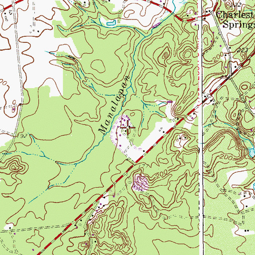 Topographic Map of Camp Kearney, NJ