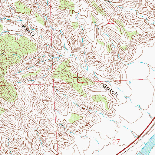 Topographic Map of Grand Valley Heliport, CO